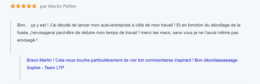 Témoignage Martin V19
